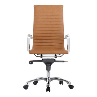 Omega Swivel Office Chair High Back Tan "ZM-1001-40"