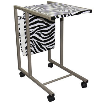 "FW1363" 24.25"H Laptop Cart ( Zebra Print ) By Ore International
