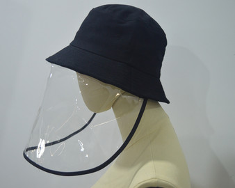 "HAT902" Black Bucket Hat Unisex Face Shield By Ore International