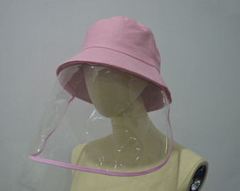 "HAT903" Pink Bucket Hat Unisex Face Shield By Ore International