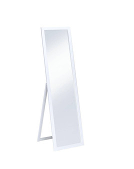 "N266-WHITE" 55.25" In Cottage White Rectangular Standing Mirror By Ore International