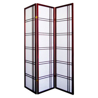 "R542CH" Girard 3-Panel Room Divider - Cherry By Ore International
