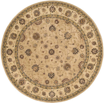 Nourison 2000 2071 Camel 8' Round Area Rug 099446686152