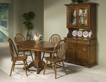 Classic Oak Pedestal Table Top- Bru "CO-TA-I4260-BRU-TOP"