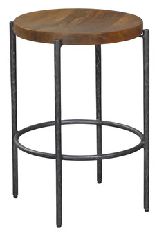 "23729" Bedford Park Brown Round Wooden Pub Stool