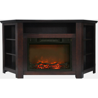 56"X30" Fireplace Mantel With Log Insert - Mahogany "CAMBR5630-1MAH"