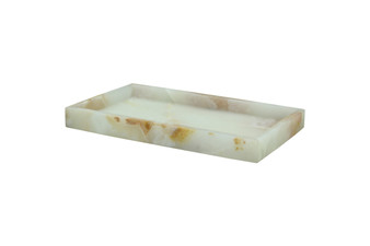 Eris Light Green Onyx Honed Finish Small Vanity Tray "BA03-7LG"