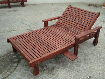Sun Mission Brown Redwood Outdoor Wide Chaise Lounge "CLSNWB-AWS1910-M"