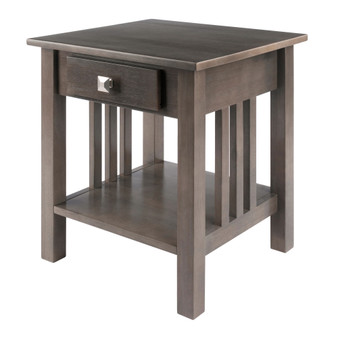 Stafford End Table, Oyster Gray "16018"