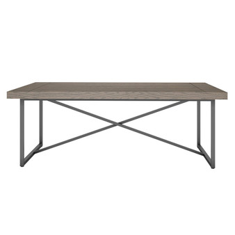 X Coffee Table- Coastal Grey With Graphite Tubular Steel Base "FT48ICFCG"