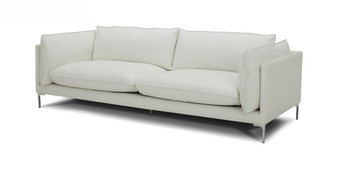 "VGKKKF2627-L2927-SOFA" VIG Divani Casa Harvest - Modern White Full Leather Sofa
