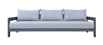"VGGEMONTALK-GREY-S" VIG Renava Wake - Modern Charcoal Outdoor Sofa
