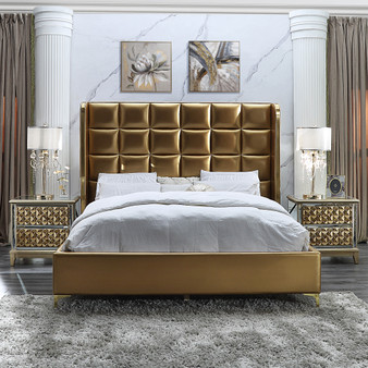 Homey Design HD-EK6065 Victorian Eastern King Bed