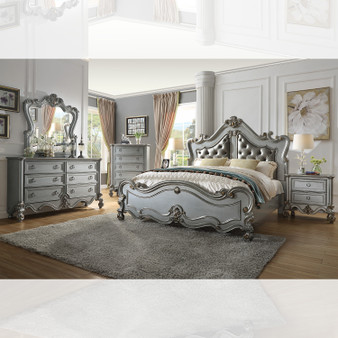 Homey Design HD-QN999-4PC-BEDROOM Victorian Queen 4-Piece Bedroom Set