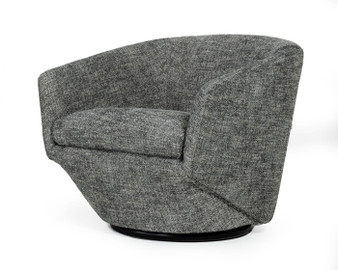 "VGKKKFA1032-DKGRY-3" VIG Divani Casa Tyson - Modern Dark Grey Fabric Accent Chair
