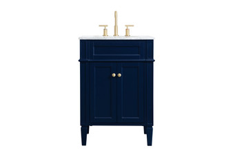 24 Inch Single Bathroom Vanity In Blue "VF12524BL"