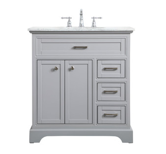 32 Inch Single Bathroom Vanity In Grey "VF15032GR"