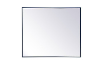 Metal Frame Rectangle Mirror 30 Inch X 36 Inch In Blue "MR43036BL"