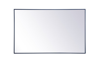Metal Frame Rectangle Mirror 30 Inch X 48 Inch In Blue "MR43048BL"