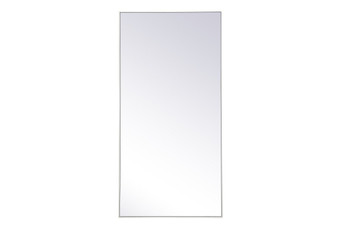 Metal Frame Rectangle Mirror 36 Inch X 72 Inch In White "MR43672WH"