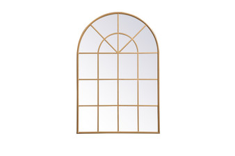 Metal Windowpane Mirror 36 Inch X 53 Inch In Brass "MR613653BR"