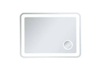 Lux 30In X 40In Hardwired Led Mirror With Magnifier And Color Changing Temperature 3000K/4200K/6000K "MRE53040"