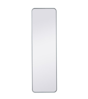 Soft Corner Metal Rectangular Mirror 18X60 Inch In White "MR801860WH"