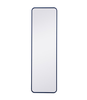 Soft Corner Metal Rectangular Mirror 18X60 Inch In Blue "MR801860BL"