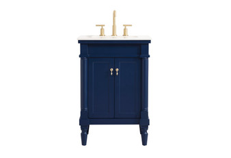 24 Inch Single Bathroom Vanity In Blue "VF13024BL"