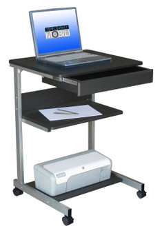 "RTA-B018-GPH06" Techni Mobili Rolling Laptop Desk With Storage