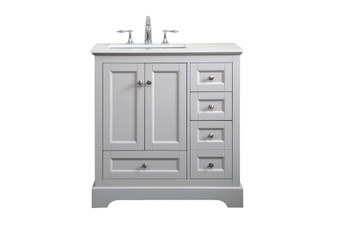 32 Inch Single Bathroom Vanity In Grey "VF15532GR"