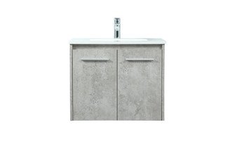 24 Inch Single Bathroom Vanity In Concrete Grey "VF44524MCG"