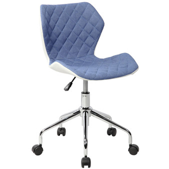 "RTA-3236-BL" Modern Height Adjustable Office Task Chair - Blue