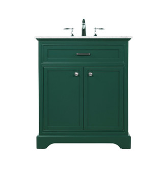 30 Inch Single Bathroom Vanity In Green "VF15030GN"