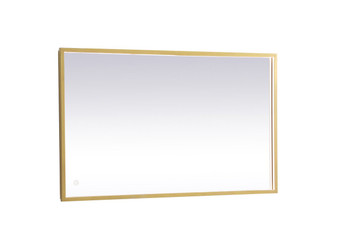Pier 24X30 Inch Led Mirror With Adjustable Color Temperature 3000K/4200K/6400K In Brass "MRE62430BR"