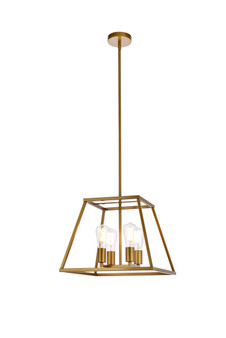 Declan 16 Inch Pendant In Brass "LD720D16BR"