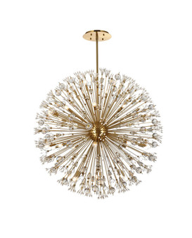 Vera 50 Inch Crystal Starburst Round Pendant In Gold "2500D50SG"