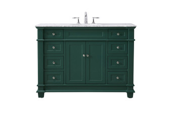 48 Inch Single Bathroom Vanity Set In Green "VF50048GN"