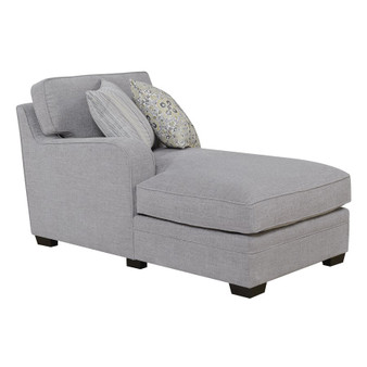 Lsf Chaise With 2 Pillows-Light Grey By Emerald Home "U4315-11-13A"