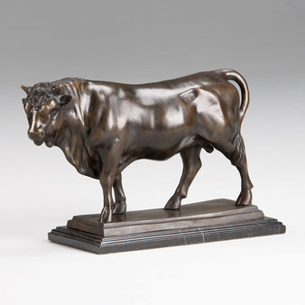 Bronze Bull With Marble Base "HM2382ACM"