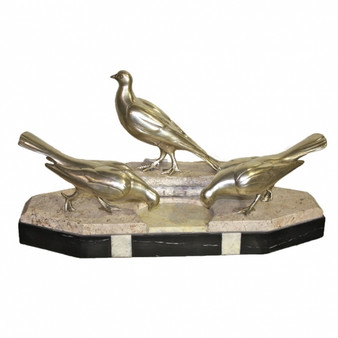 Pigeons On Marble Base "HM2420S"