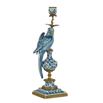 Porcelain Parrot Candle Stand "G1019"