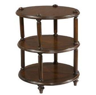 "943708CP" Charleston Place Round Tier Lamp Table