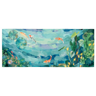 Liora Manne Illusions Peaceful Pond Indoor/Outdoor Mat Seafoam 1'11" x 4'11" "ILUR5331216"