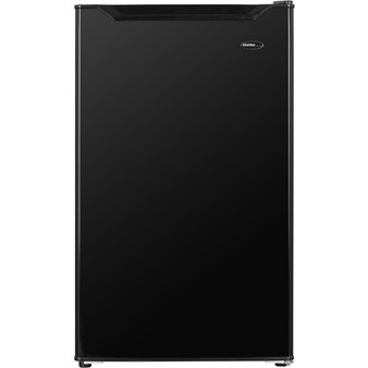 4.4 CuFt. Refrigerator, Push Button Defrost, Full Width Freezer Section - Black "DCR044B1BM"