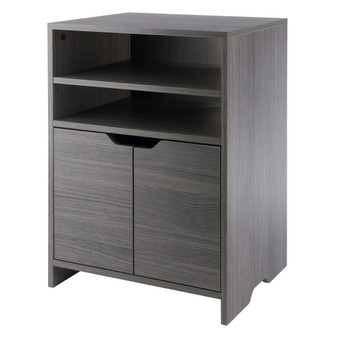 Nova Open Shelf Storage Cabinet, Charcoal "16421"