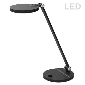 8 Wattage Table Lamp, Matte Black Finish "PRT-178LEDT-BK"