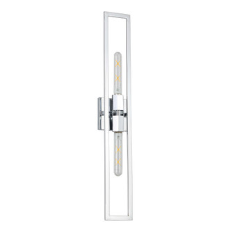 2 Light Incandescent Wall Sconce, Polished Chrome "WTS-292W-PC"