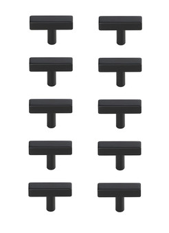 Dior Matte Black T Bar Pull Multipack (Set Of 10) "PL402-1-MB-10PK"