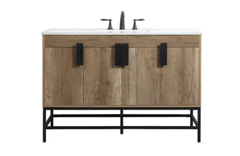 48 Inch Single Bathroom Vanity In Natural Oak "VF48848NT"